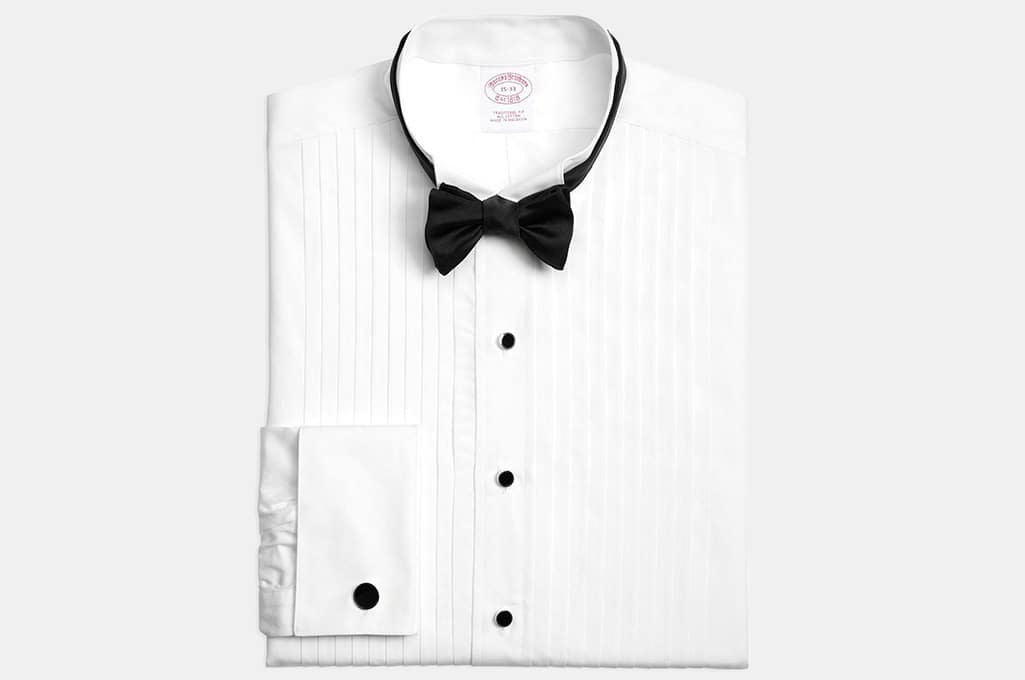 Brooks Brothers Ten-Pleat Wing Collar Tuxedo Shirt