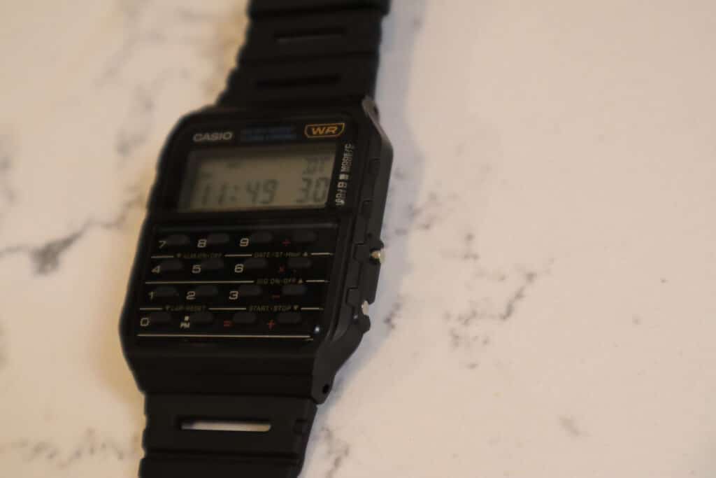 Casio Calculator Watch: Dual Time
