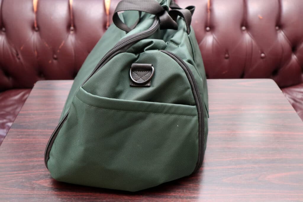 Hands-On: Half-Day Garment Duffel Side View with Handles
