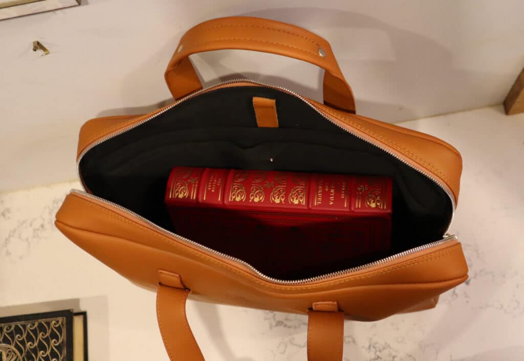 Harber London Everyday Leather Briefcase Review Interior