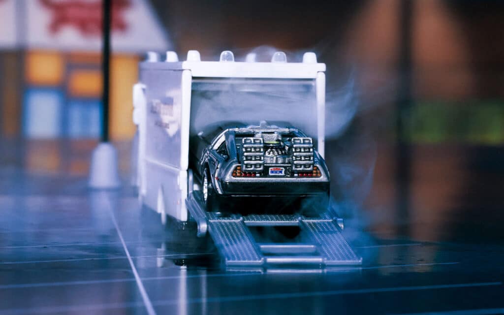 Hot Wheels Back to the Future 40th Anniversary Set Delorean