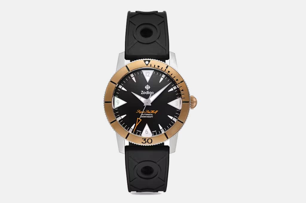 Huckberry x Zodiac Bronze Super Sea Wolf Dive Watch