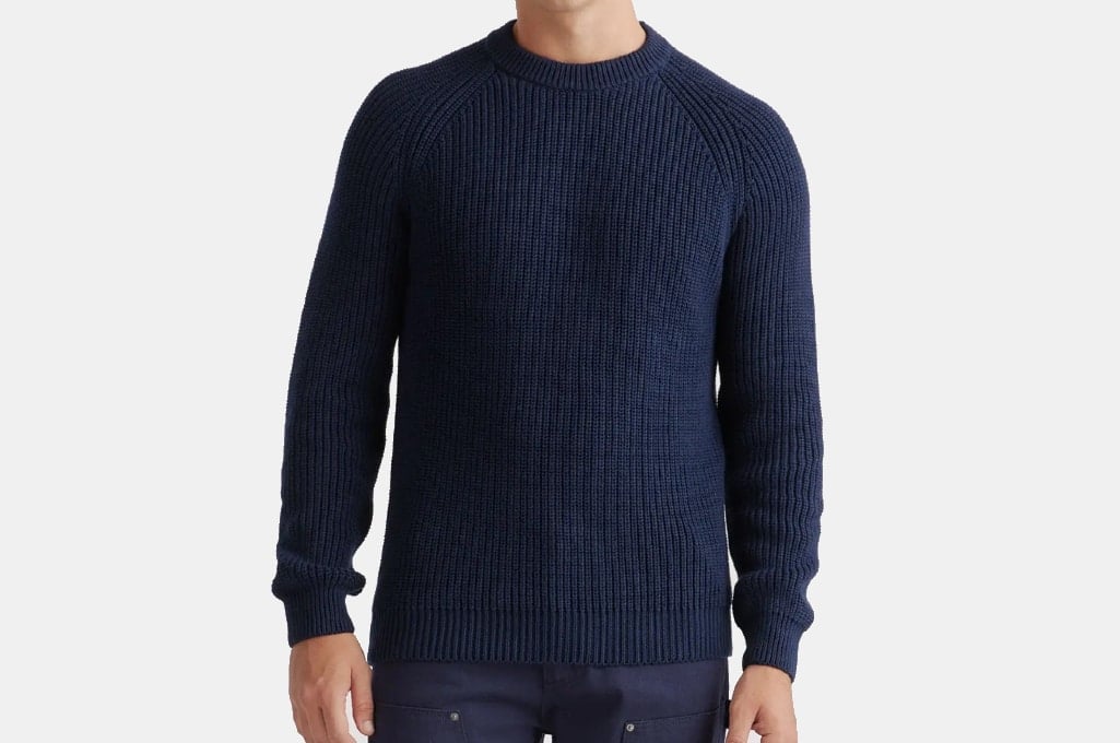 Quince 100% Organic Cotton Fisherman Crew Sweater