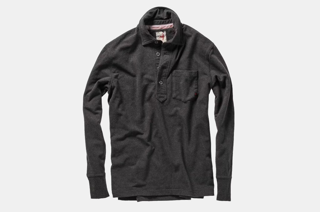 Relwen Loopback Long Sleeve Polo