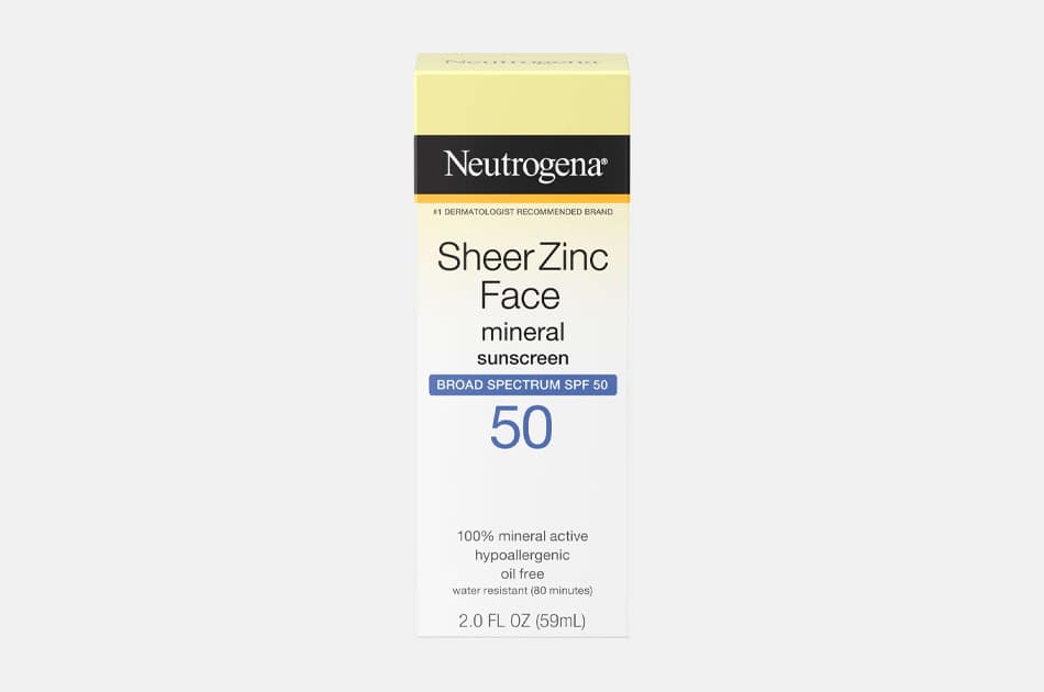 Sheer Zinc Face Dry-Touch Sunscreen Broad Spectrum SPF 50