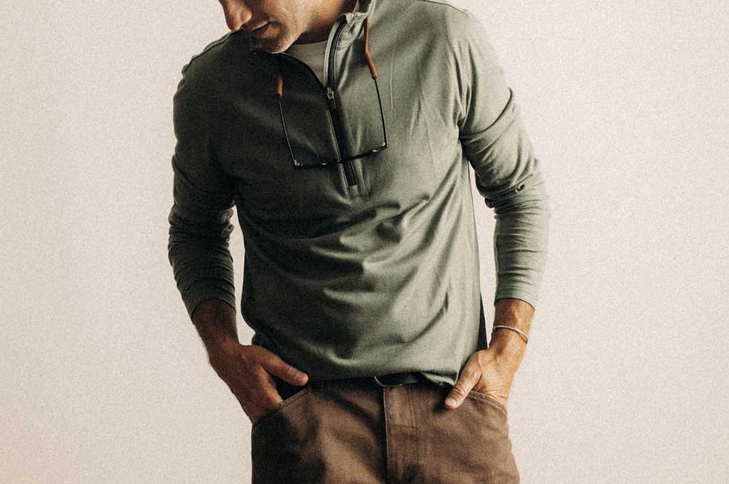 Taylor Stitch Ridgeline Merino Half Zip Studio