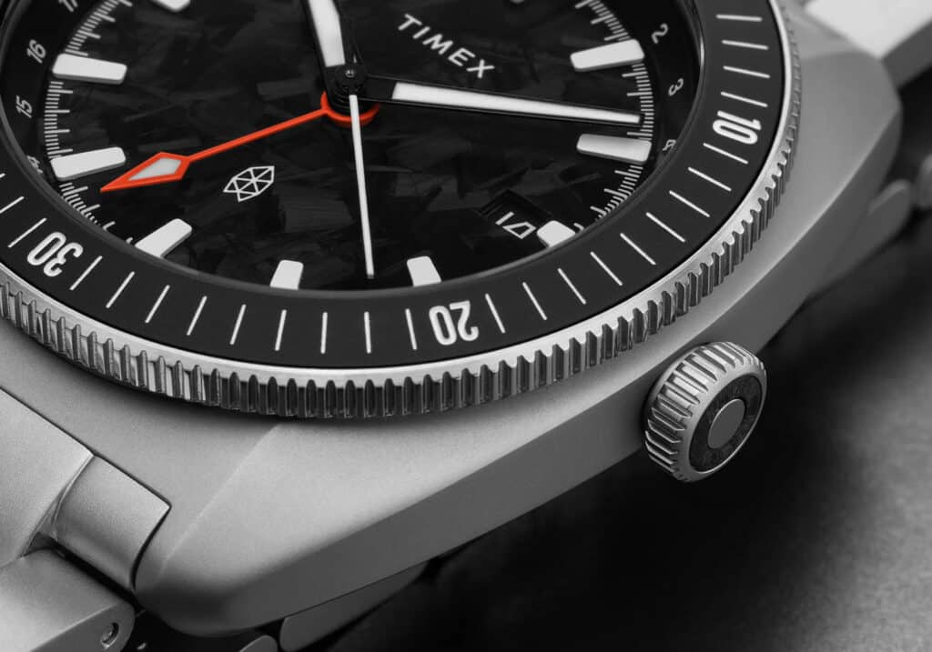 The James Brand × Timex Automatic GMT bezel