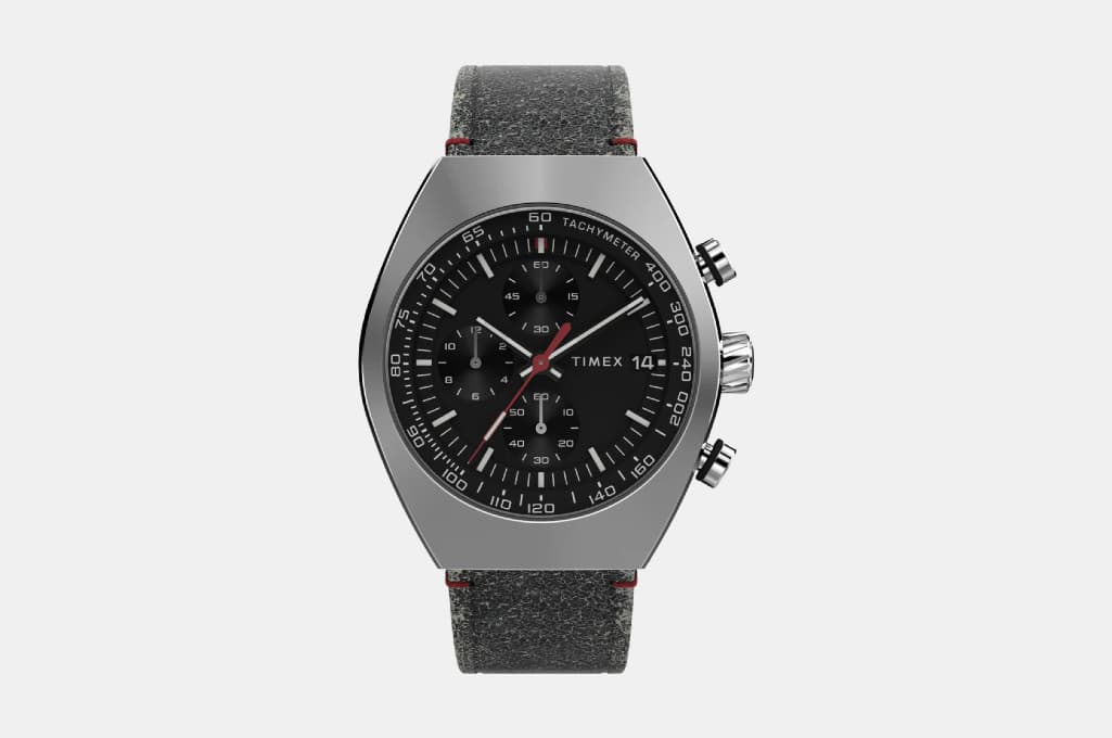 Timex Legacy Tonneau 42mm Leather Strap Watch